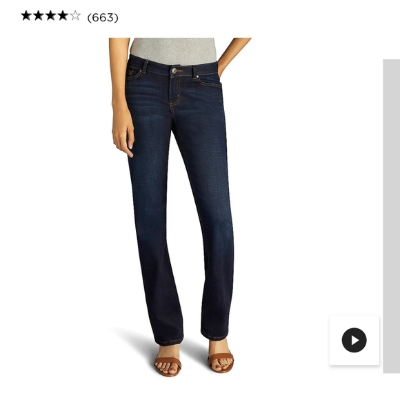 Lee Curvy fit Bootcut jeans NWT. Rebel wash, size 12 - Picture 2 of 8